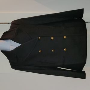 Banana Republic Navy blue Melton Peacoat